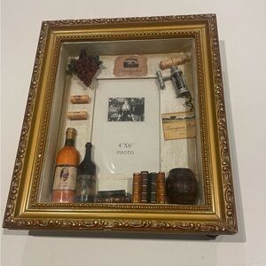 Wine Themed Shadow Box - Photo Frame